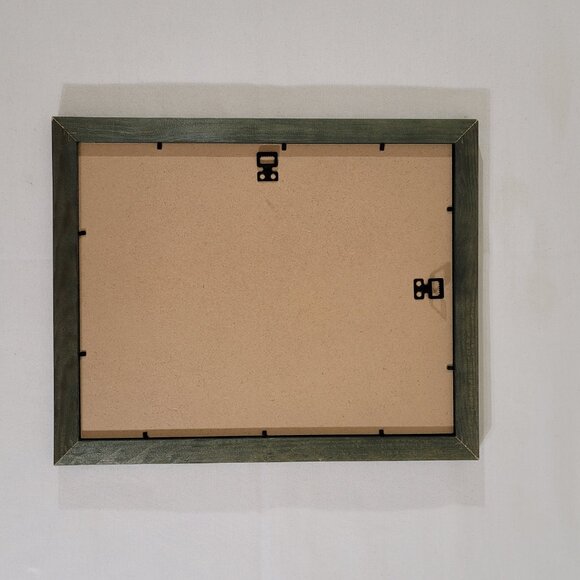 Framed Peacock Watercolor Painting Print Framed Wall Art Print 16" x 13" - Picture 4 of 4